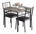 1 Table & 2 Chairs MDF & Iron Double C-Shaped Dining Set