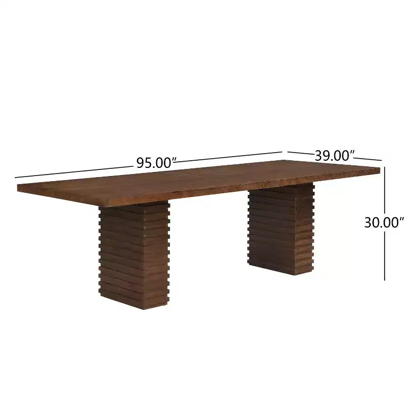 Christopher Knight Home Yao, ensemble de salle à manger moderne 7 pièces avec table rectangulaire et 6 chaises rembourrées en bois d'hévéa