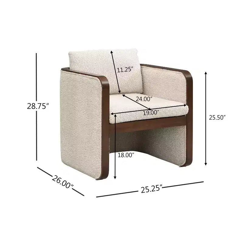 Christopher Knight Home Yao, ensemble de salle à manger moderne 7 pièces avec table rectangulaire et 6 chaises rembourrées en bois d'hévéa