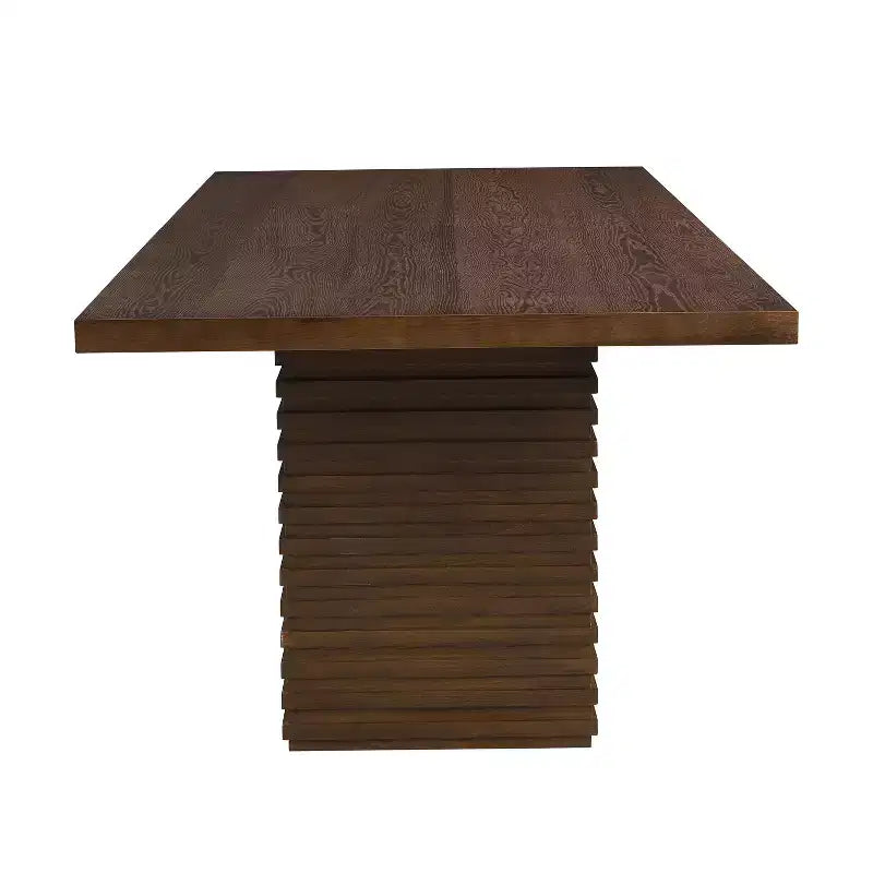 Christopher Knight Home Yao, ensemble de salle à manger moderne 7 pièces avec table rectangulaire et 6 chaises rembourrées en bois d'hévéa
