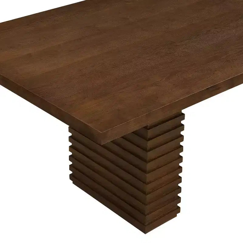 Christopher Knight Home Yao, ensemble de salle à manger moderne 7 pièces avec table rectangulaire et 6 chaises rembourrées en bois d'hévéa