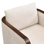 Christopher Knight Home Yao, ensemble de salle à manger moderne 7 pièces avec table rectangulaire et 6 chaises rembourrées en bois d'hévéa