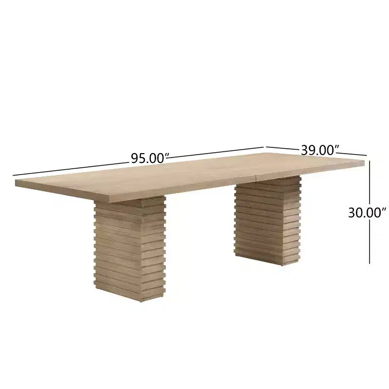 Christopher Knight Home Yao, ensemble de salle à manger moderne 7 pièces avec table rectangulaire et 6 chaises rembourrées en bois d'hévéa