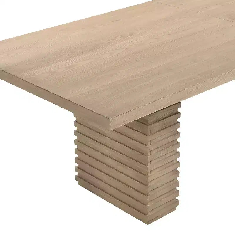 Christopher Knight Home Yao, ensemble de salle à manger moderne 7 pièces avec table rectangulaire et 6 chaises rembourrées en bois d'hévéa