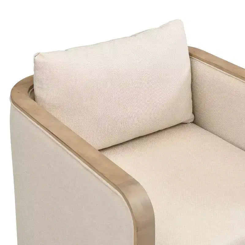 Christopher Knight Home Yao, ensemble de salle à manger moderne 7 pièces avec table rectangulaire et 6 chaises rembourrées en bois d'hévéa