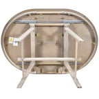 Ensemble table à manger ronde extensible, 5 pièces, table à manger en bois avec 4 chaises, ensemble de salle à manger pour 4 personnes