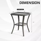 UPTIOT Ensemble d'extérieur 5 pièces avec causeuse, fauteuils et tables d'appoint