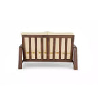 Ensemble de canapés de patio Bestier en bois d'acacia pour 4 personnes avec coussins et table basse, mobilier de patio moderne