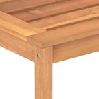vidaXL Salon de jardin en teck massif finement poncé Bois naturel Standard