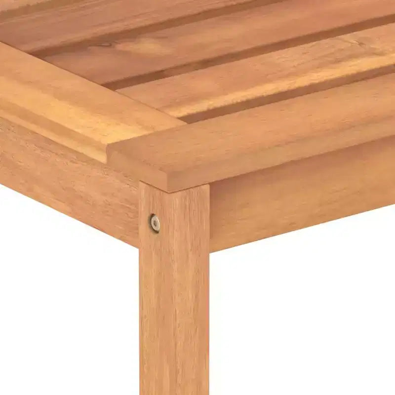 vidaXL Salon de jardin en teck massif finement poncé Bois naturel Standard