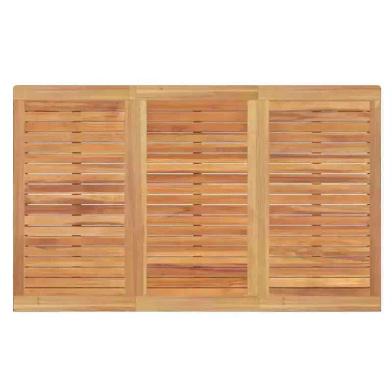 vidaXL Salon de jardin en teck massif finement poncé Bois naturel Standard