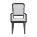 Ensemble de salle à manger extensible 9 pièces pour 6 personnes, table de salle à manger rectangulaire avec rallonge amovible, 6 chaises sans accoudoirs et 2 fauteuils