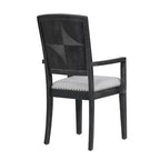 Ensemble de salle à manger extensible 9 pièces pour 6 personnes, table de salle à manger rectangulaire avec rallonge amovible, 6 chaises sans accoudoirs et 2 fauteuils