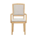 Ensemble de salle à manger extensible 9 pièces pour 6 personnes, table de salle à manger rectangulaire avec rallonge amovible, 6 chaises sans accoudoirs et 2 fauteuils