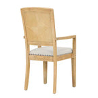 Ensemble de salle à manger extensible 9 pièces pour 6 personnes, table de salle à manger rectangulaire avec rallonge amovible, 6 chaises sans accoudoirs et 2 fauteuils