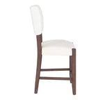 Ensemble de salle à manger avec table haute en marbre, ensemble table de bar avec 2/4 chaises rembourrées pour salle à manger, pub, cuisine, petits espaces, beige marron
