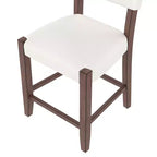 Ensemble de salle à manger avec table haute en marbre, ensemble table de bar avec 2/4 chaises rembourrées pour salle à manger, pub, cuisine, petits espaces, beige marron