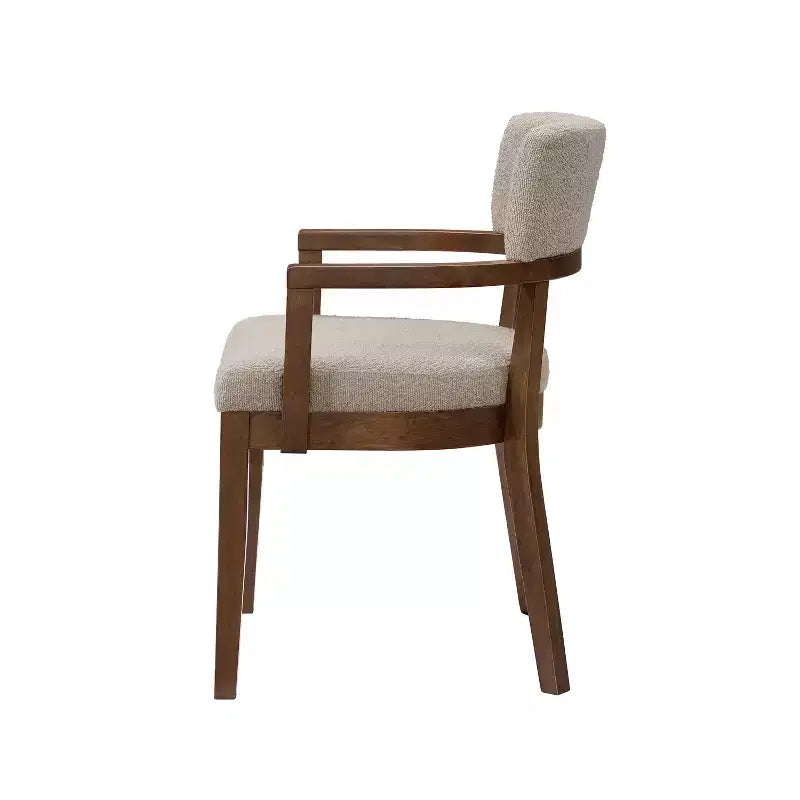 Ensemble de salle à manger 5 pièces Christopher Knight Home Raisa en bois d'hévéa de style fermier avec chaises rembourrées en bouclette