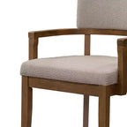 Ensemble de salle à manger 5 pièces Christopher Knight Home Raisa en bois d'hévéa de style fermier avec chaises rembourrées en bouclette