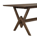 Ensemble de salle à manger 5 pièces Christopher Knight Home Raisa en bois d'hévéa de style fermier avec chaises rembourrées en bouclette
