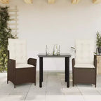 vidaXL Salon de jardin en résine tressée