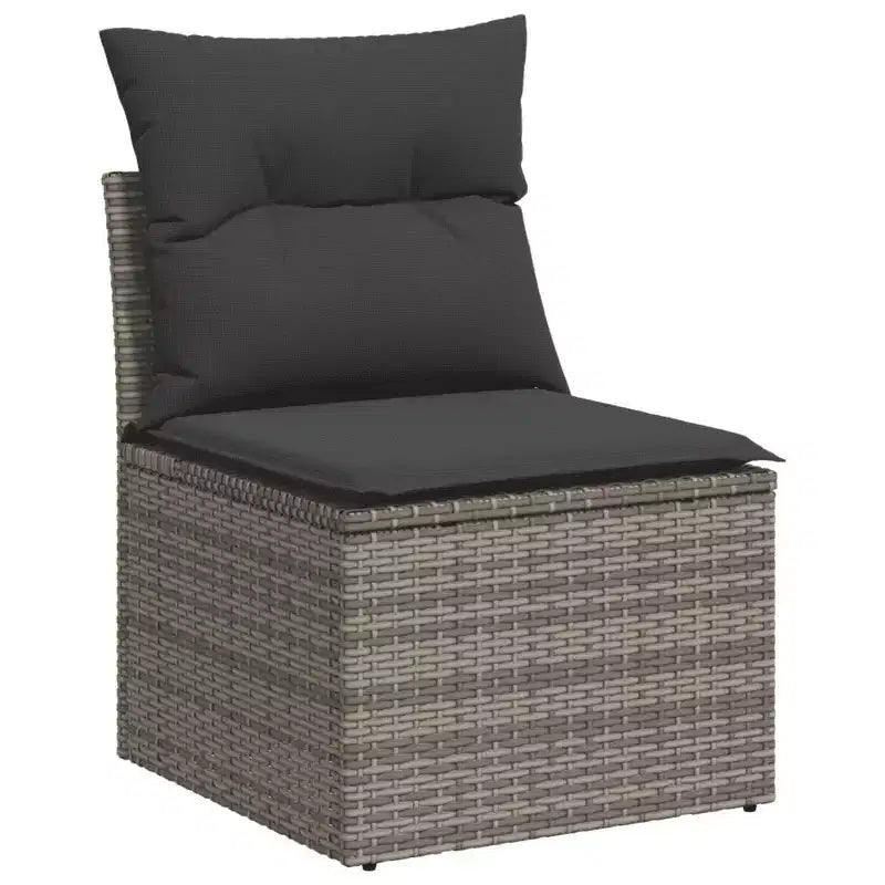 vidaXL Salon de jardin contemporain avec coussins, diverses couleurs