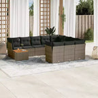 vidaXL Salon de jardin modulable avec coussins