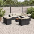 vidaXL Salon de jardin avec coussins de différentes couleurs