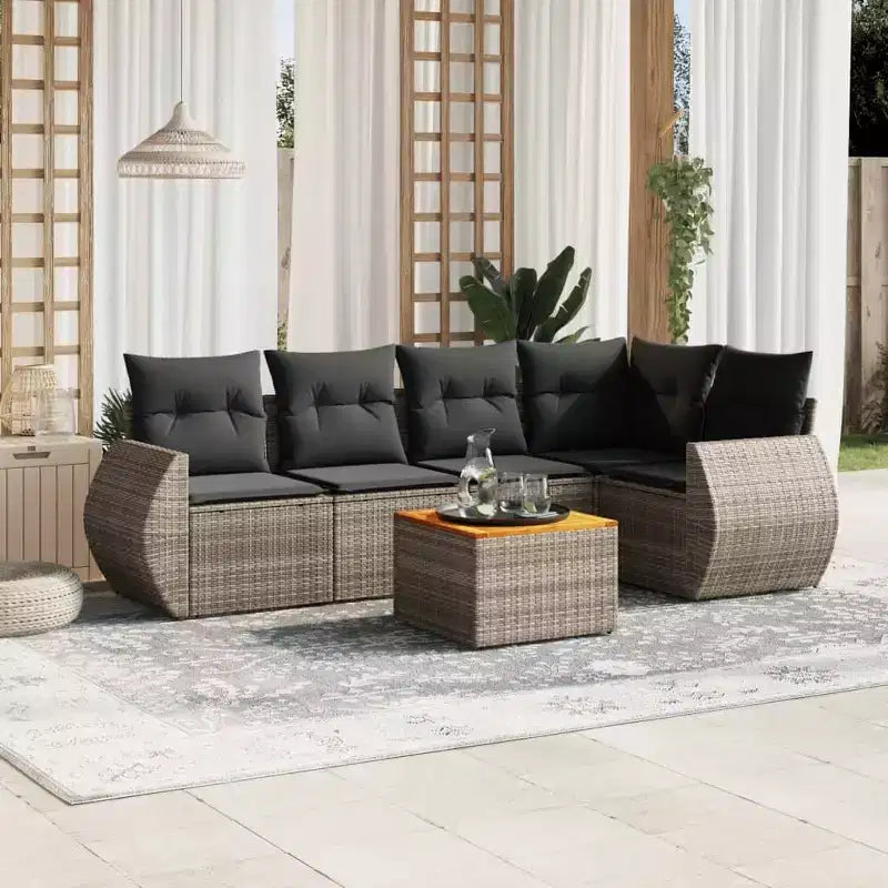 vidaXL Salon de jardin élégant avec coussins – Grand choix de couleurs