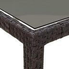 vidaXL Salon de jardin avec coussins en polyrotin