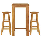 vidaXL Ensemble de bar de jardin Bois d'acacia massif Ensemble de bar de jardin durable
