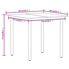 Ensemble de salle à manger de patio tendance vidaXL avec chaises