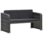 vidaXL Salon de jardin Salon de jardin avec table Résine tressée