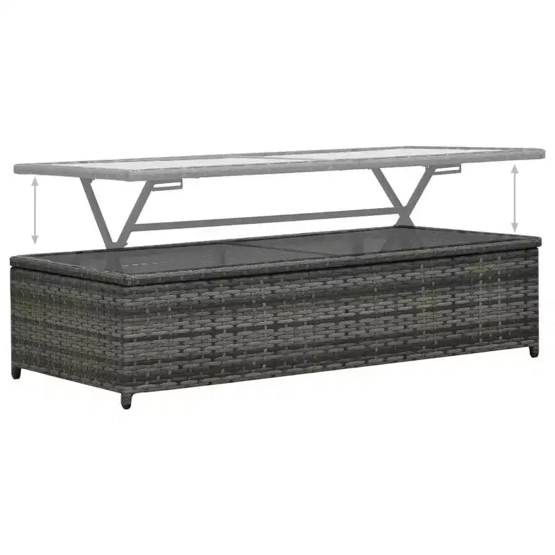 vidaXL Salon de jardin Salon de jardin avec table Résine tressée