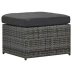 vidaXL Salon de jardin Salon de jardin avec table Résine tressée