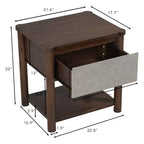 Ensemble de chambre Christopher Knight Home Joy moderne 3 pièces en bois avec tête de lit et 2 tables de nuit