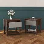 Ensemble de chambre Christopher Knight Home Joy moderne 3 pièces en bois avec tête de lit et 2 tables de nuit