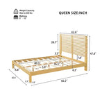 Ensemble de chambre Christopher Knight Home Joy moderne 3 pièces en bois avec tête de lit et 2 tables de nuit