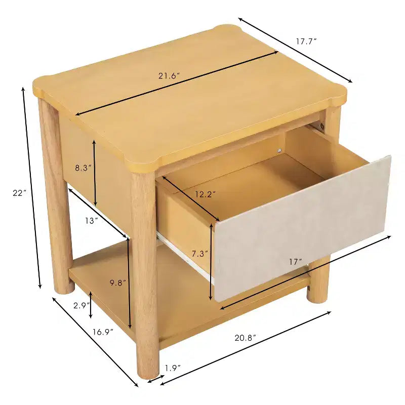 Ensemble de chambre Christopher Knight Home Joy moderne 3 pièces en bois avec tête de lit et 2 tables de nuit