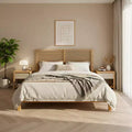 Christopher Knight Home Joy Modern 3 Piece Wooden Bedroom Set with Headboard and 2 Nightstands