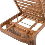 Christopher Knight Home Sandrine Ensemble de salon de patio 2 pièces en bois d'acacia et rotin avec coussin et table à lattes