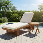 Christopher Knight Home Sandrine Ensemble de salon de patio 2 pièces en bois d'acacia et rotin avec coussin et table à lattes