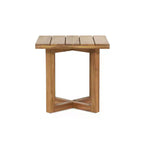 Christopher Knight Home Noelia Ensemble de deux meubles de patio surdimensionnés en bois d'acacia avec coussin et table à lattes