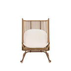 Ensemble de salle à manger d'extérieur 2 pièces Varun Farmhouse de Christopher Knight Home avec table en bois d'acacia et chaise à bascule en fer