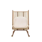 Ensemble de salle à manger d'extérieur 2 pièces Varun Farmhouse de Christopher Knight Home avec table en bois d'acacia et chaise à bascule en fer