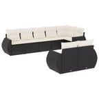 vidaXL Awesome Modular Patio Sofa Set with Cushions
