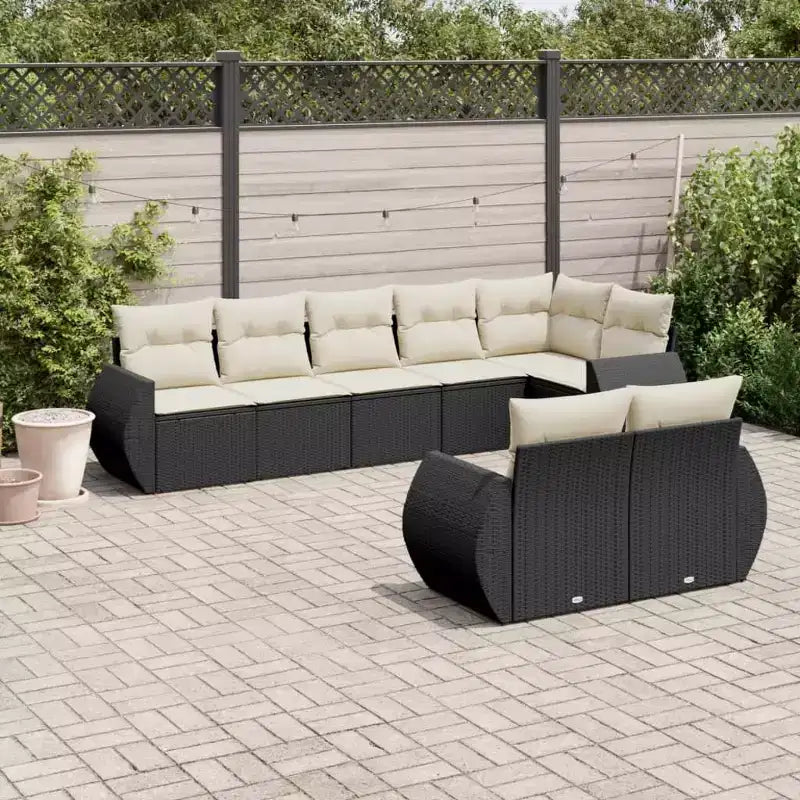 vidaXL Superbe ensemble de canapés modulaires de patio avec coussins