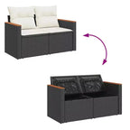 vidaXL Salon de jardin avec coussins, disponible en plusieurs coloris