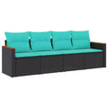 vidaXL Modular Outdoor Sofa Set with Cushions