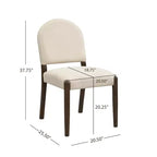 Christopher Knight Home Sarita Ensemble de salle à manger moderne 5 pièces avec table et chaises rembourrées en bois d'hévéa